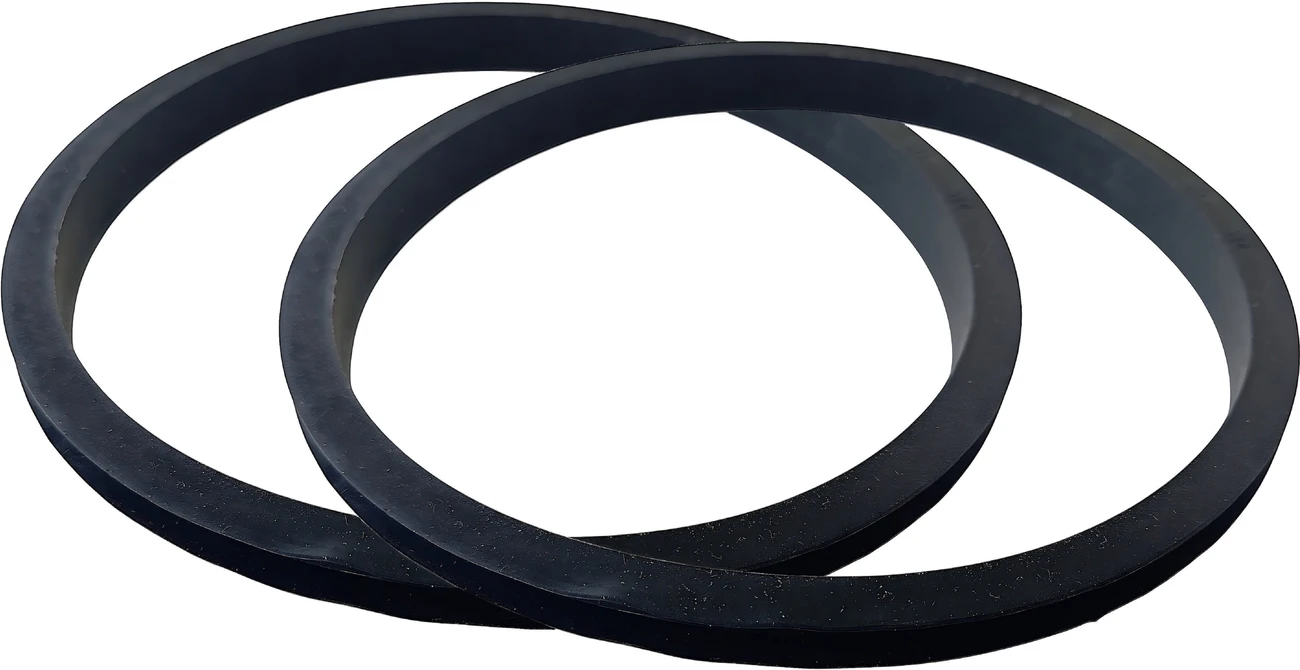 Rubber seals and gaskets for leak-free mixer jars